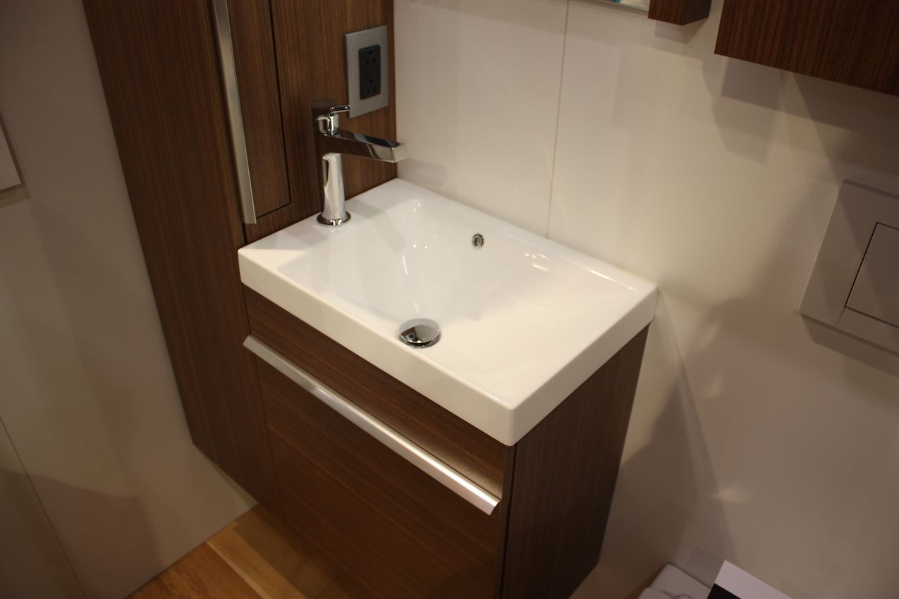 Tall, slim storage units can fit in tight spaces and hold plenty of things.