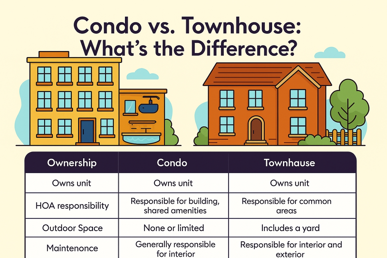 Condo vs townhouse