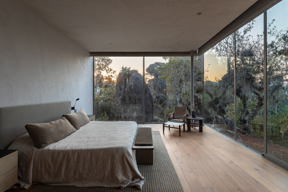 Mexican Cliff House bedroom view