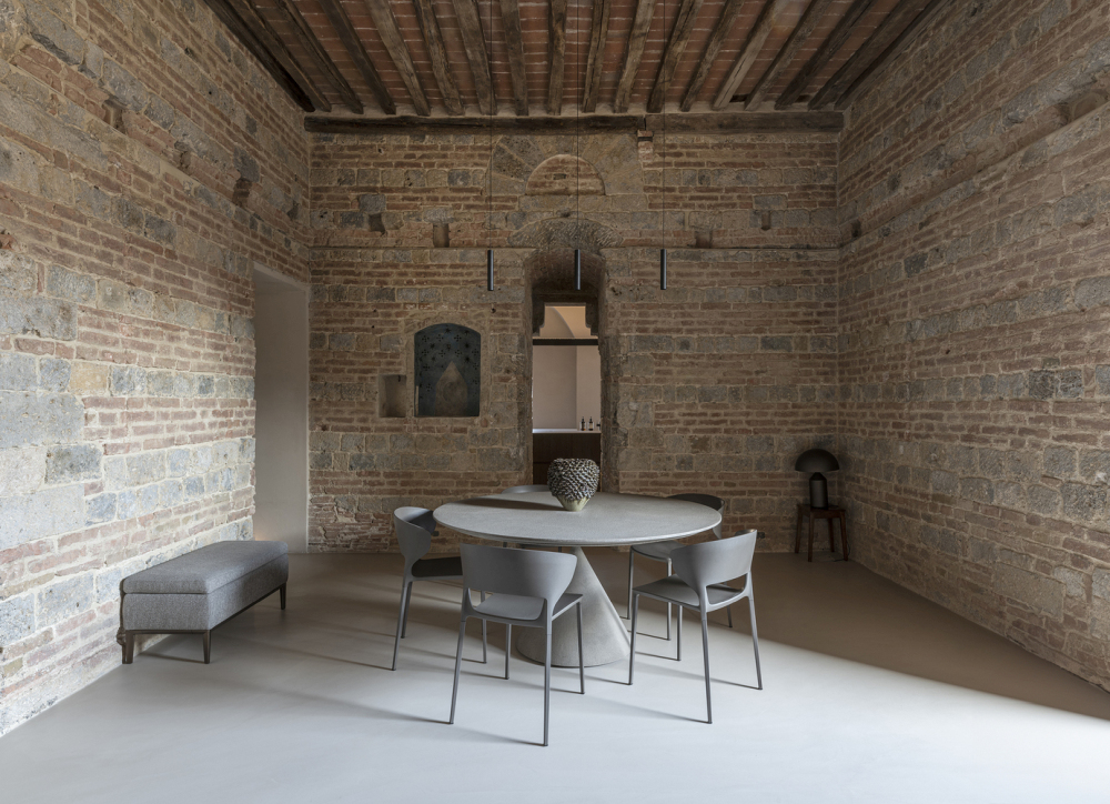 Minimalist Home Inside a Medieval Tower in Siena