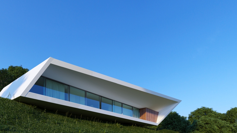 White Line Minimalist House Nravil Architects