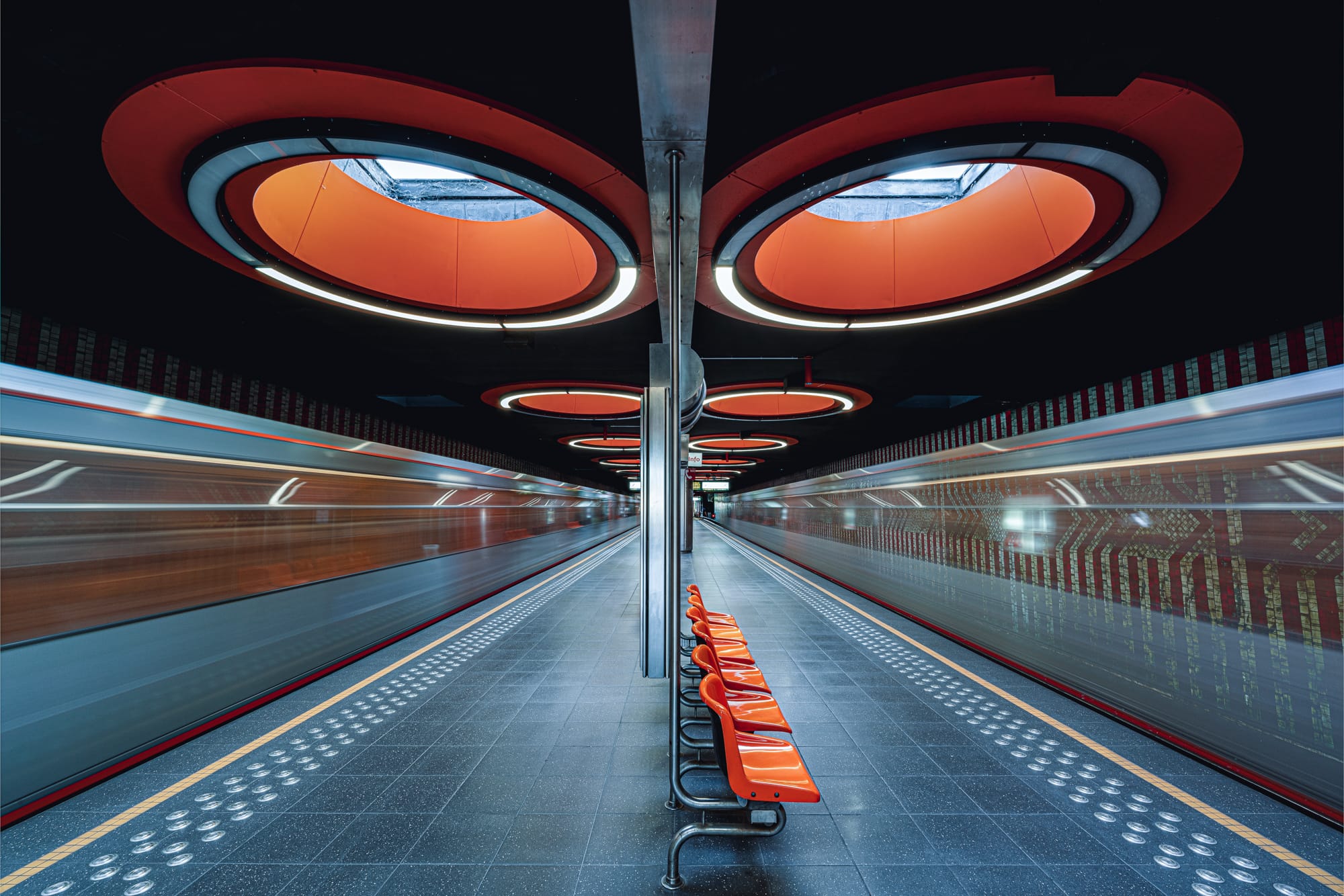Thibault Drutel Captures Architectural Symmetry in Europe’s Subway Stations