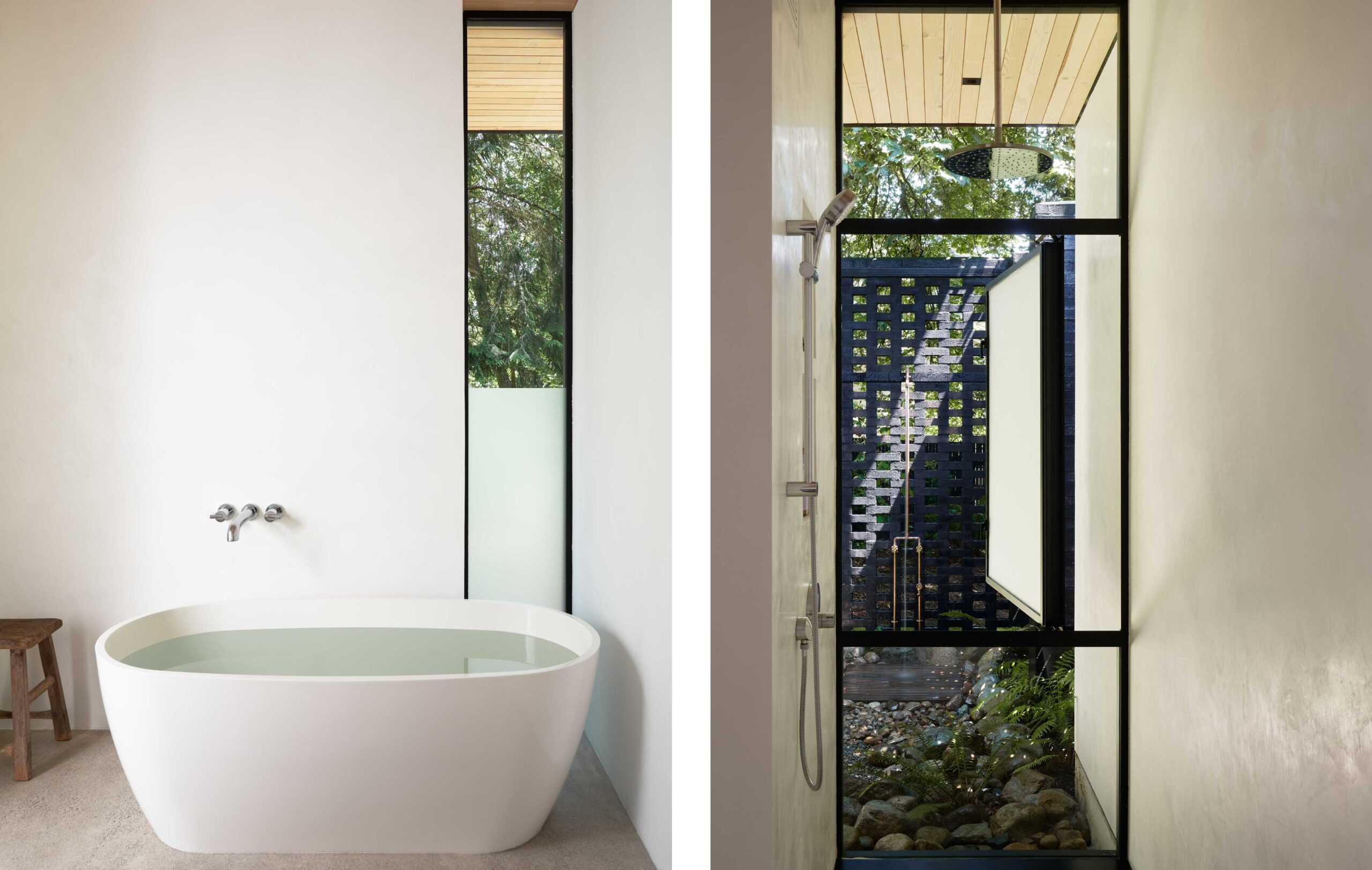 Black Brick House bathtub and shower scaled