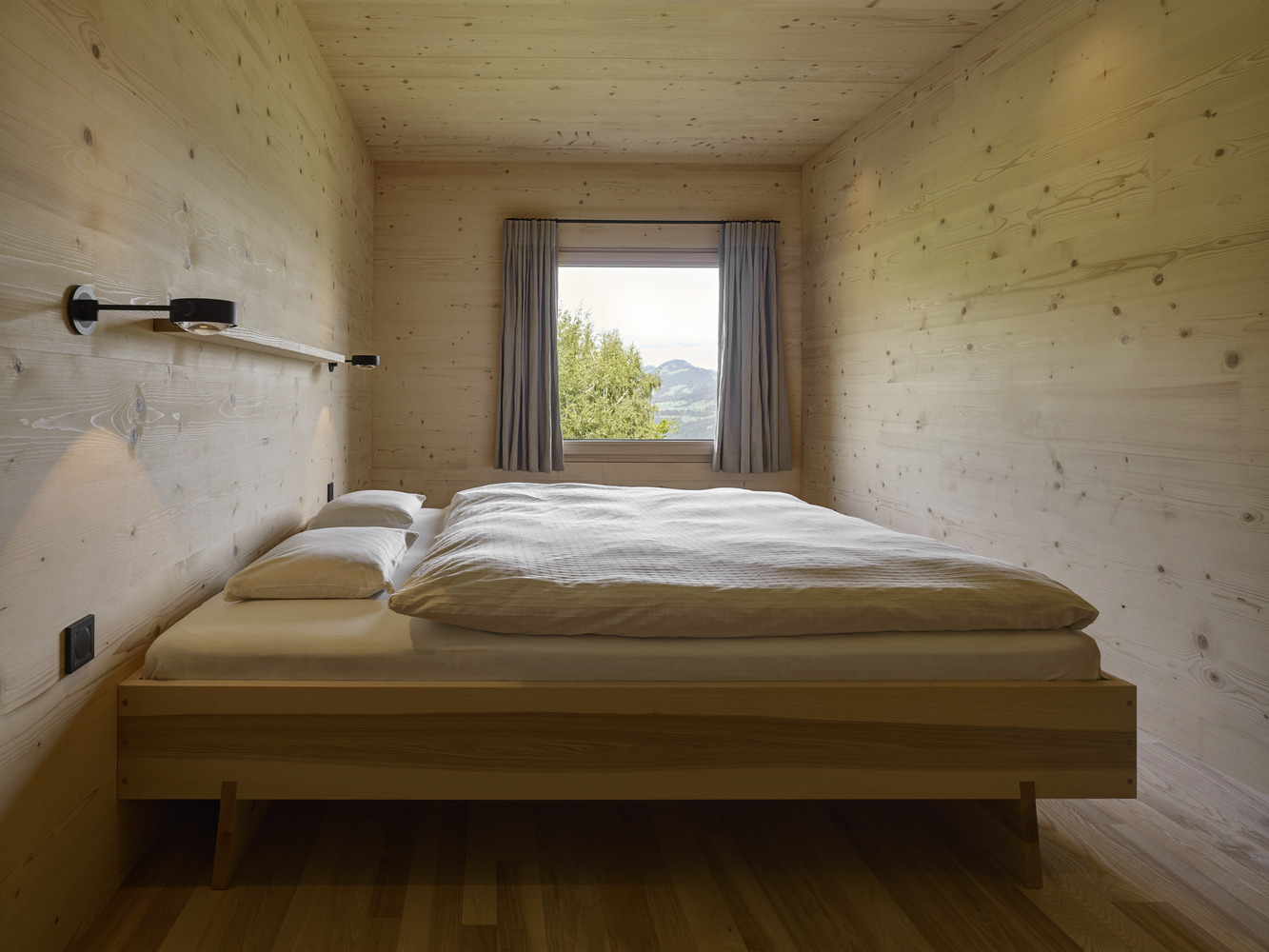 Bregenzerwald Vacation Home from Architektur SCHWEIGHOFER another bed
