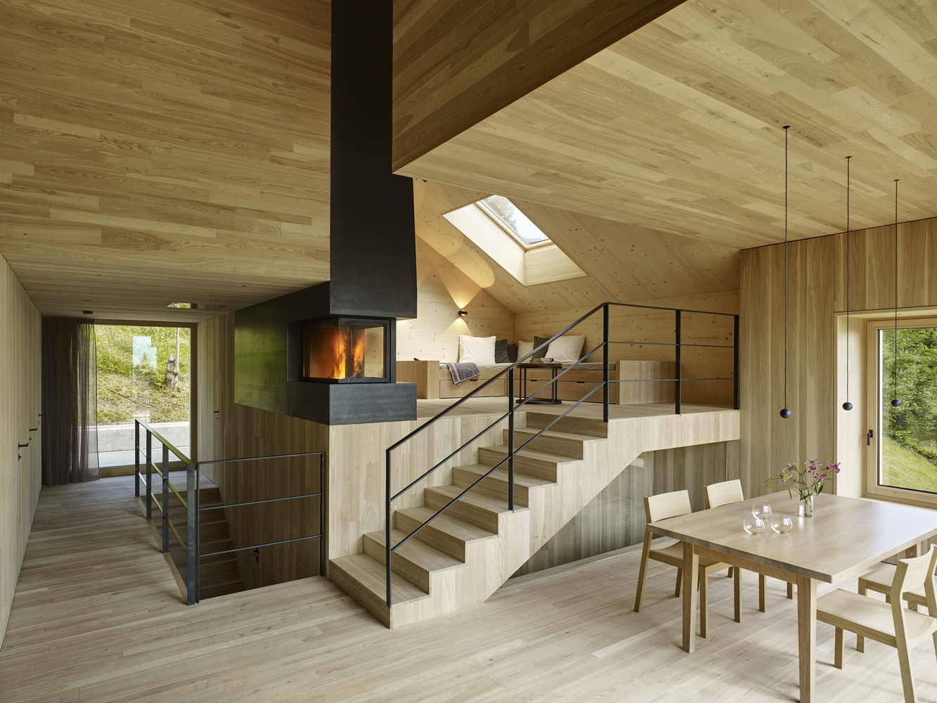 Bregenzerwald Vacation Home from Architektur SCHWEIGHOFER bed area