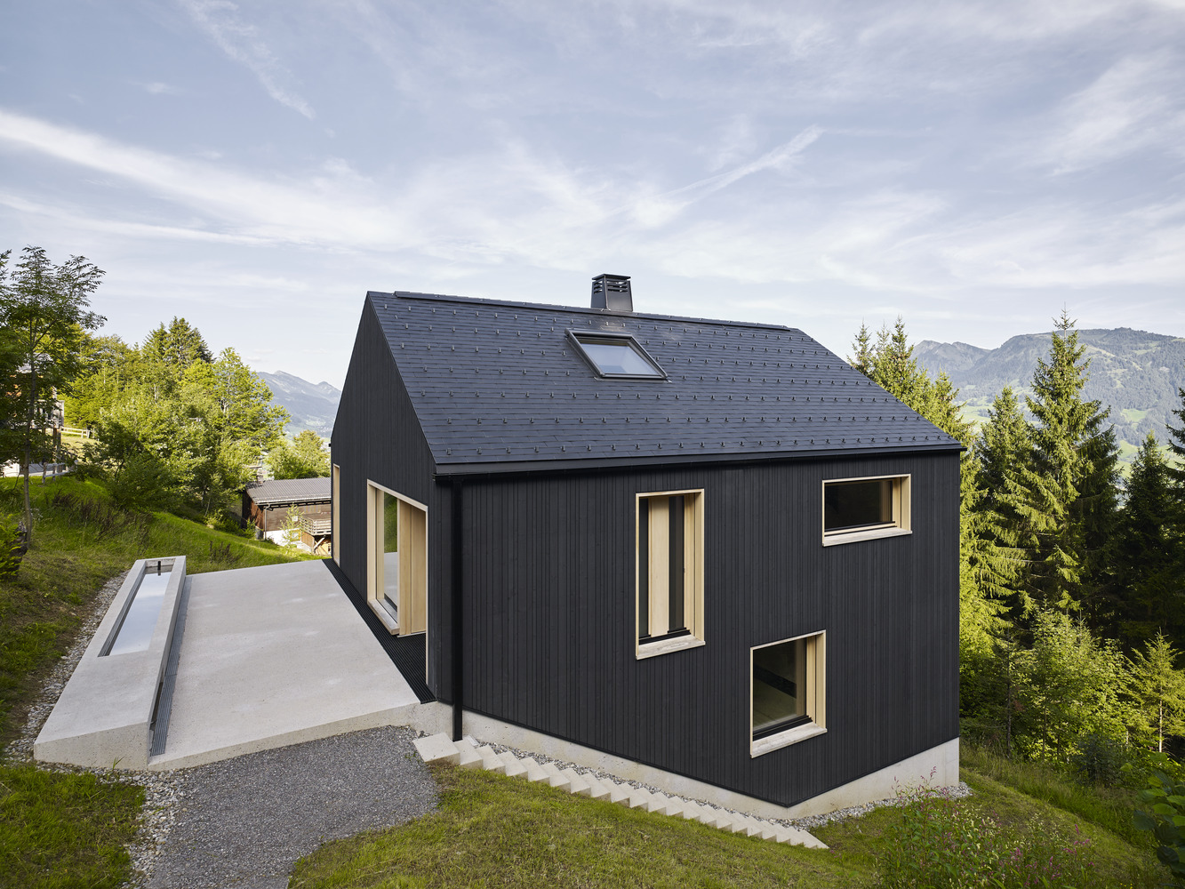 Bregenzerwald Vacation Home from Architektur SCHWEIGHOFER view