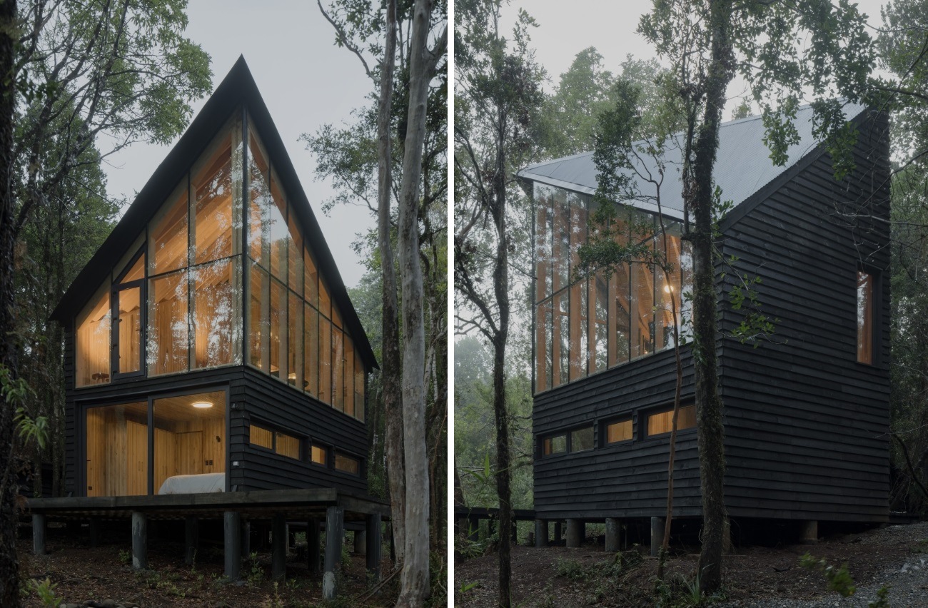 Cabin in Valdivia Chile back and front