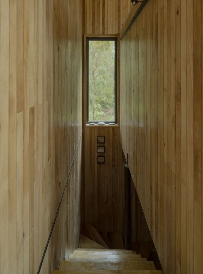 Cabin in Valdivia Chile staircase