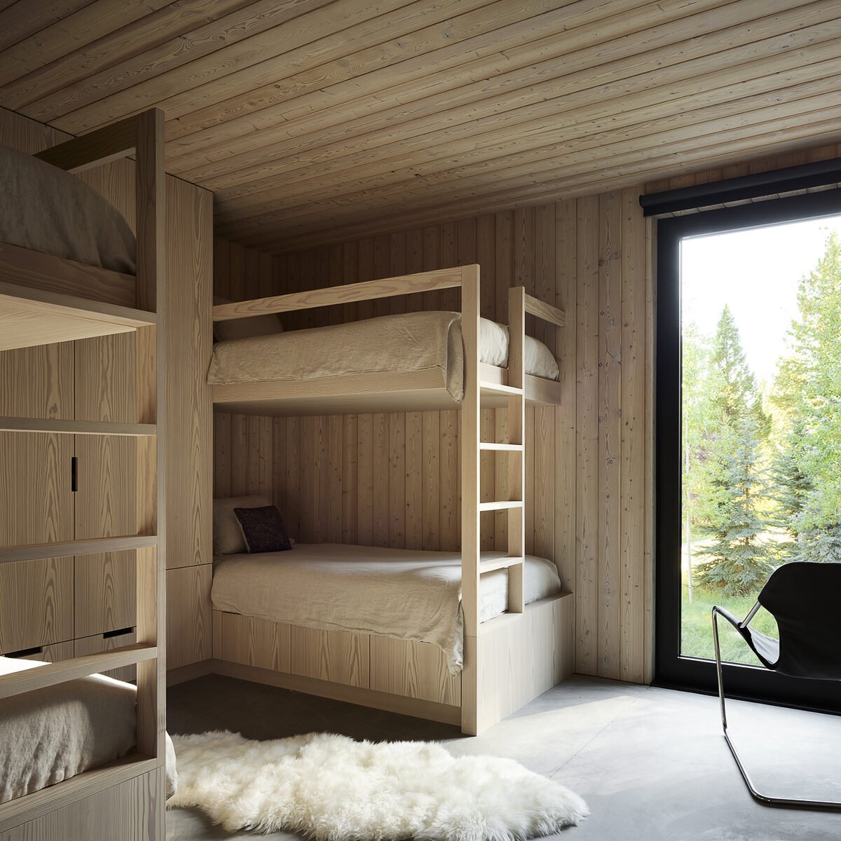 Caju weathered Corten steel house bunk beds