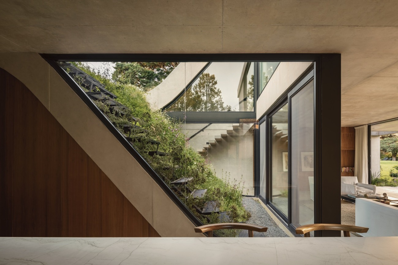 Casa Olivos Green Roof Stairs