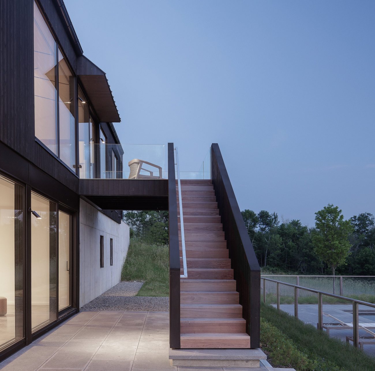 Clinton Corners Residence Desai Chia Architecture outdoor balcony