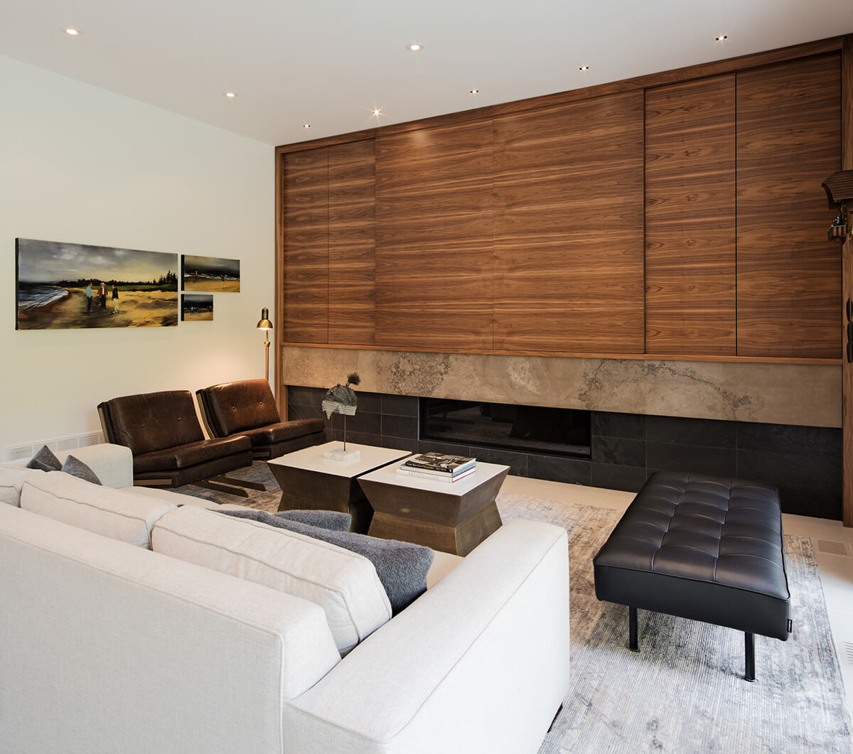 Corten Steel House Facade from Toronto based Tact Design Inc Living Room Decor