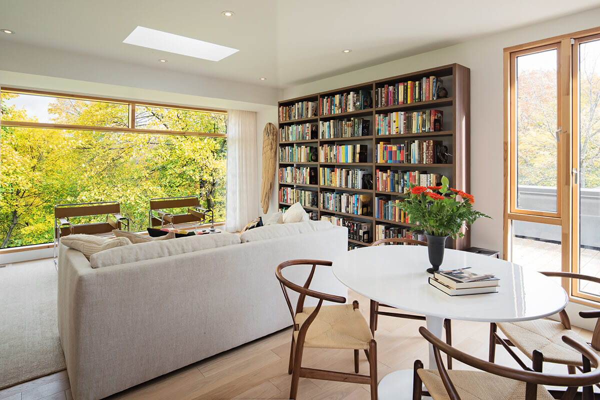 Corten Steel House Facade from Toronto based Tact Design Inc decor for living room