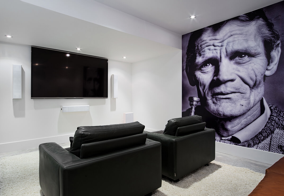 Corten Steel House Facade from Toronto based Tact Design Inc media room