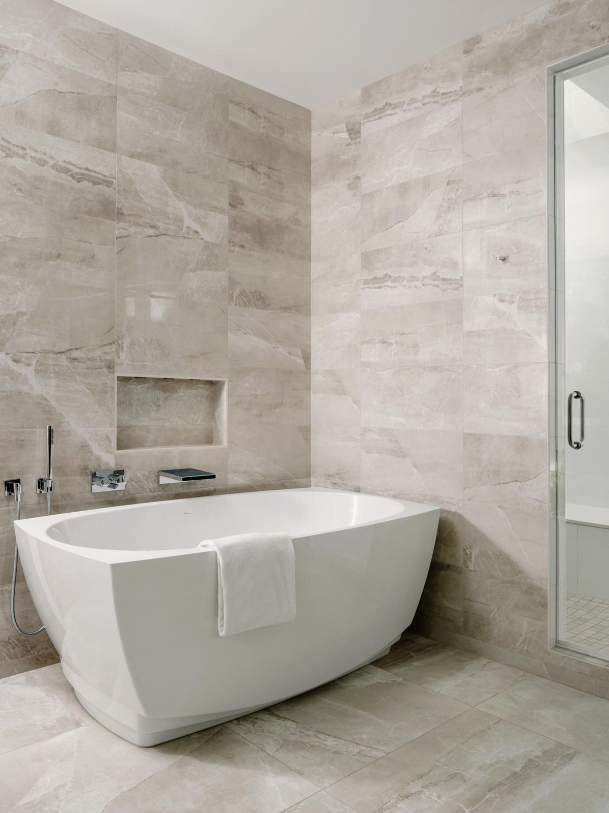Crestvale Residence from Clark Richardson Architects bathroom tub