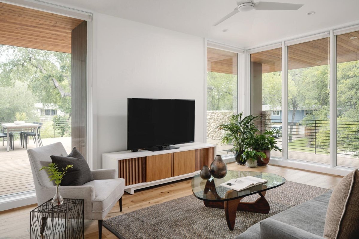 Crestvale Residence from Clark Richardson Architects mid century furniture