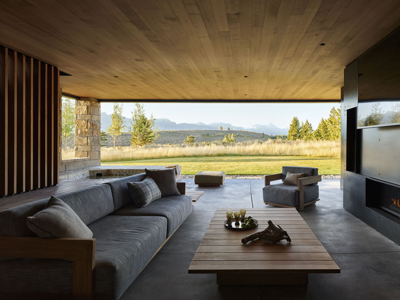 Elysium Fields CLB Architects downstairs living are