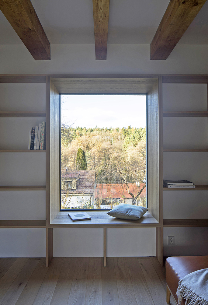 House with a hole Czech republic window nook