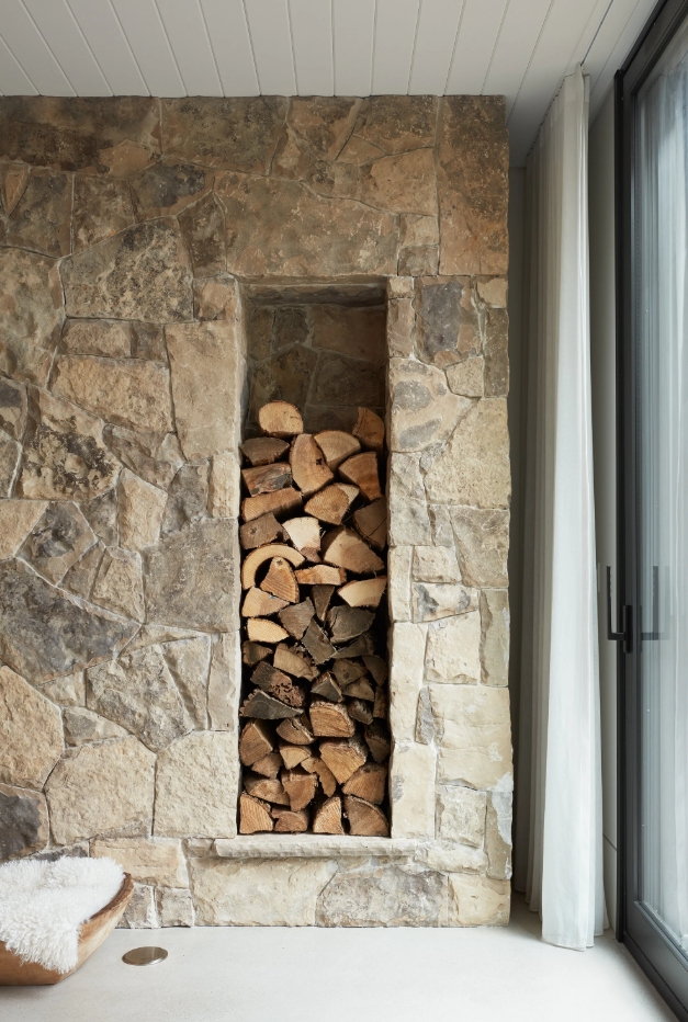 Huron Kinloss Cottage built in log storage
