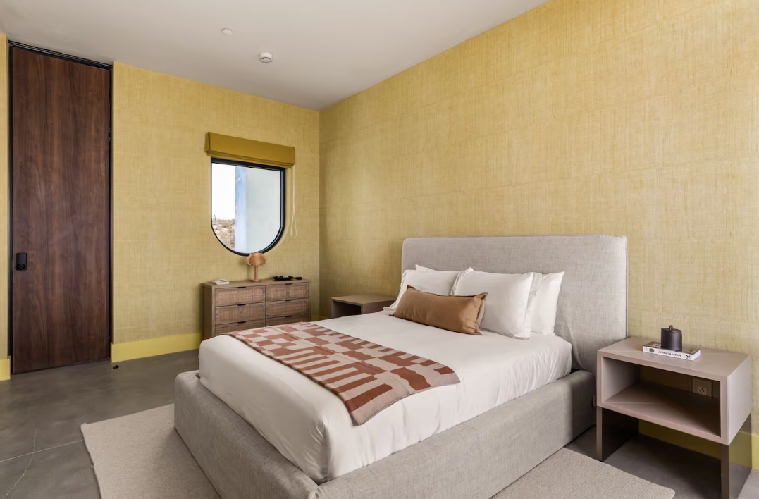 Joshua Tree National Park House Bedroom Yellow