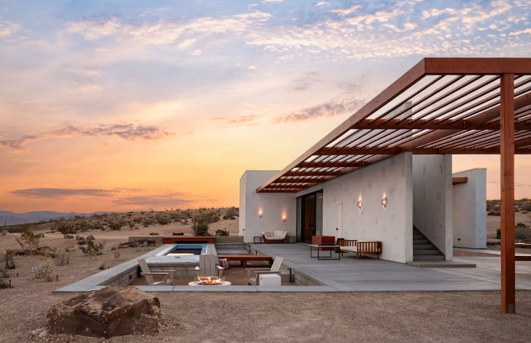 Joshua Tree National Park House Sunken Fireplace