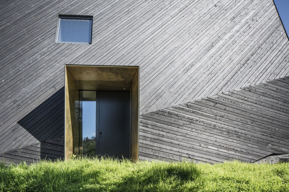 Modern VA House from Sebastian David Buscher roof entryway