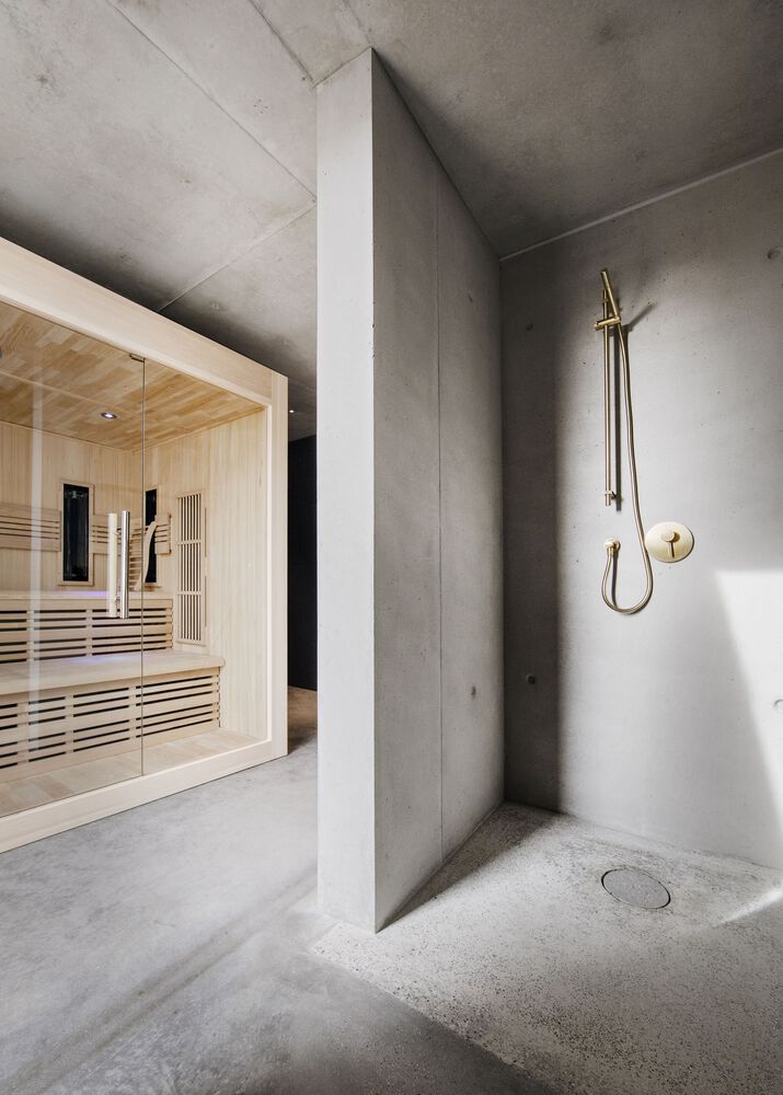 Modern VA House from Sebastian David Buscher sauna walk in shower