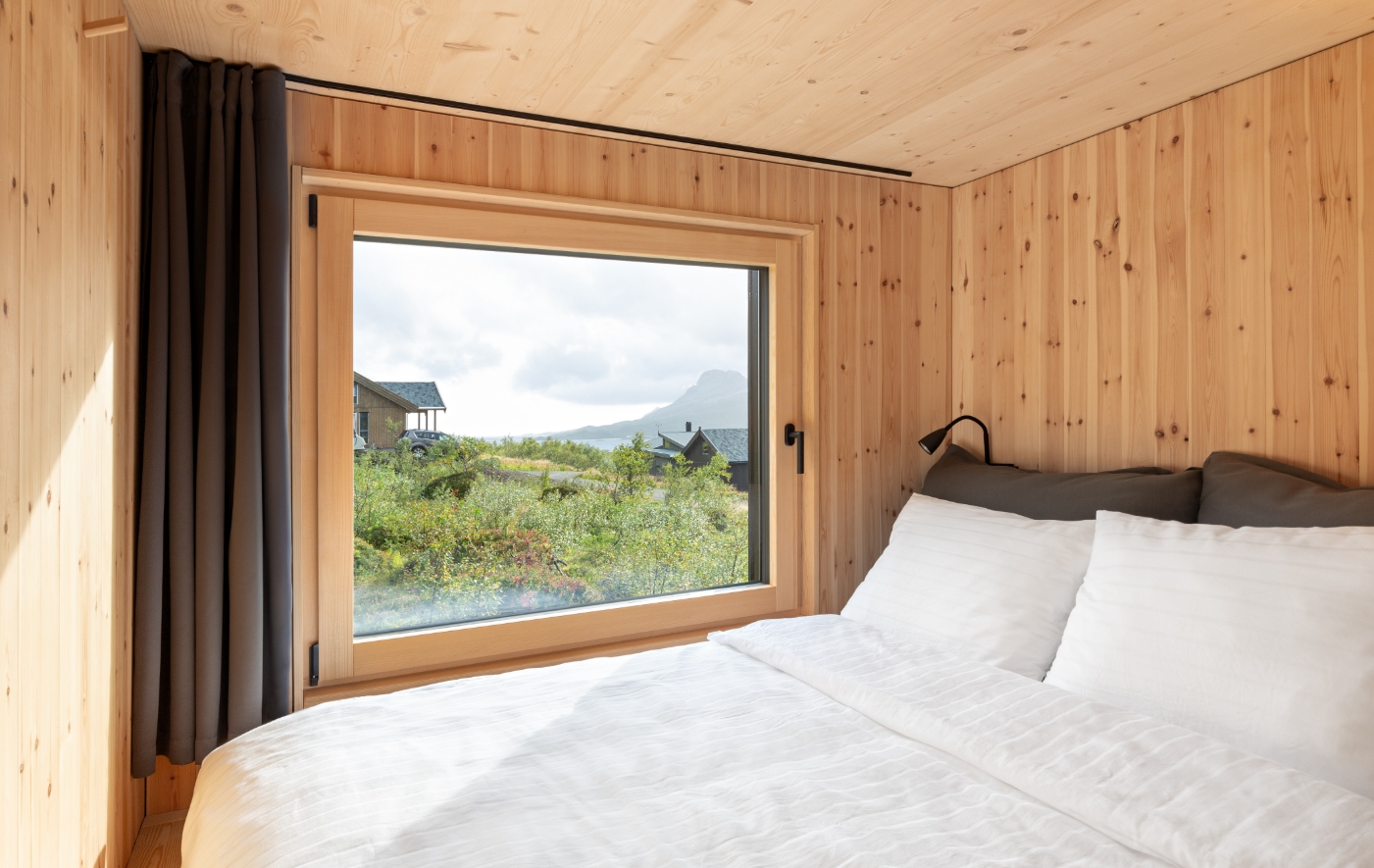 Norway Aurora Cabin Bedroom Window 2