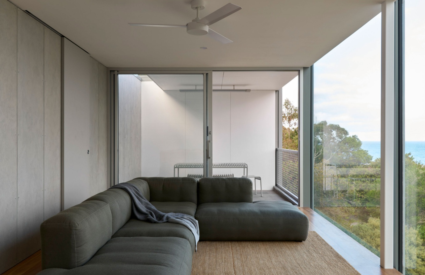 Olive Street Cabin MGAO project sofa