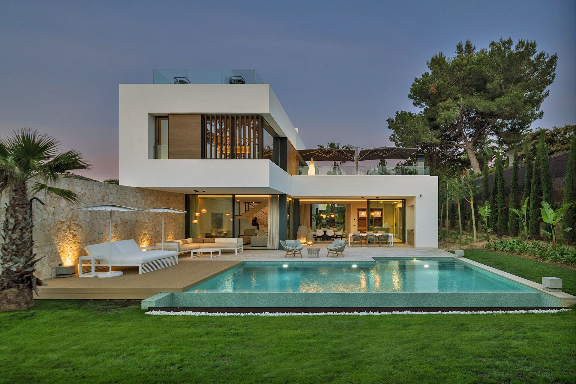 Santa Ponca Twelve Villa Modern Design sunset villa