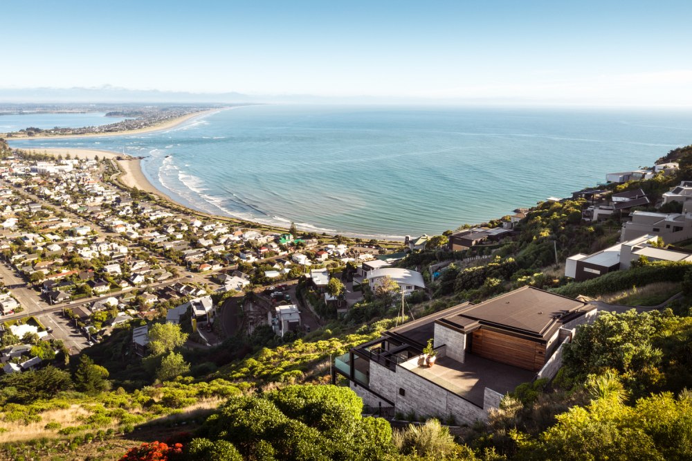 Scarborough Beton Brut House from Young Architects city view cliff