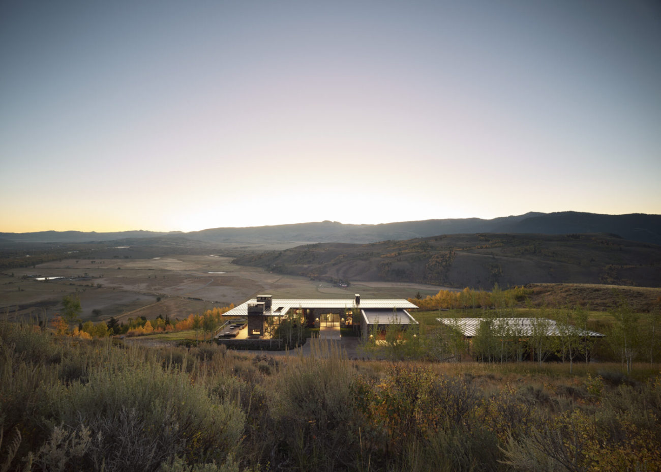 Skyview residence Jackson Wyoming panoramic view