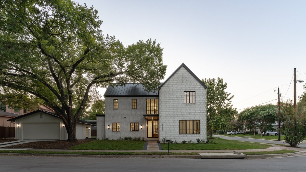 White brick house by Clark Richardson Architects