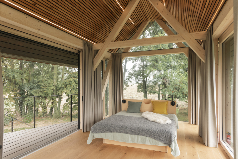 Zen House Architecture Austria Homedit bed
