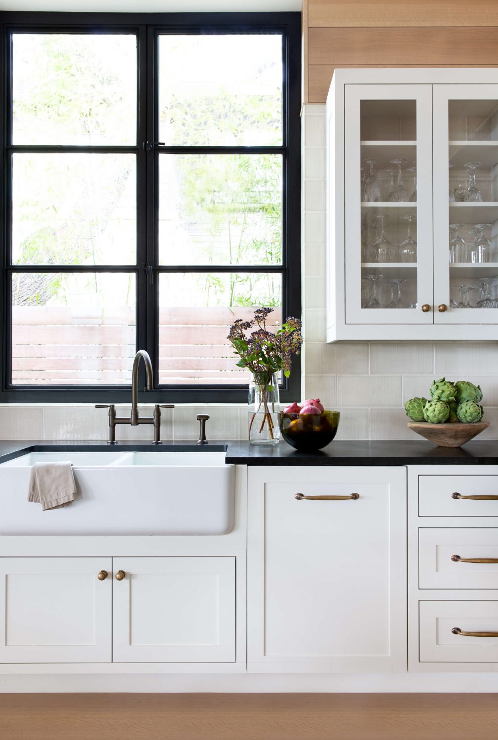 1950s mid century modern house trasnformation by Clayton Korte farmhouse kitchen