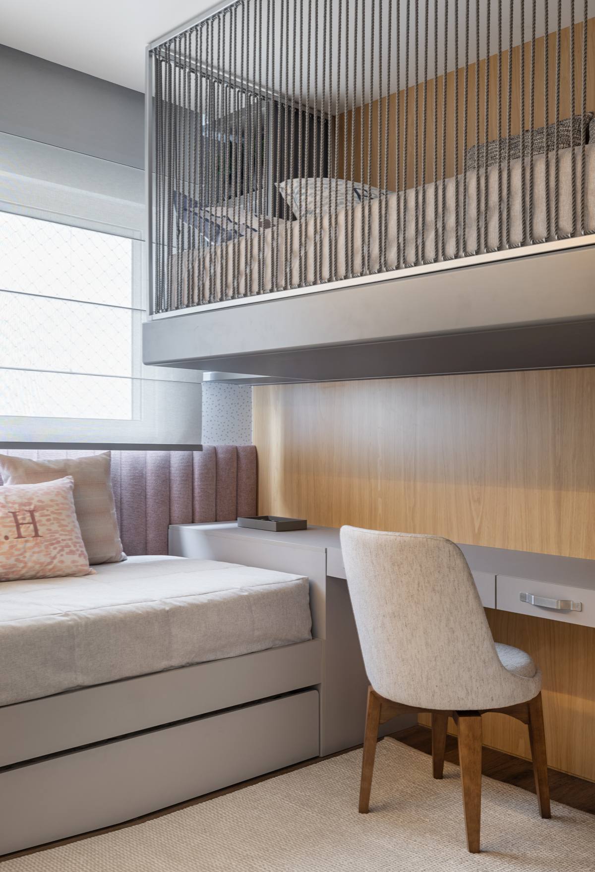 Apartment in Santa Catarina Brazil Paulo Spessatto kids bed with loft bed