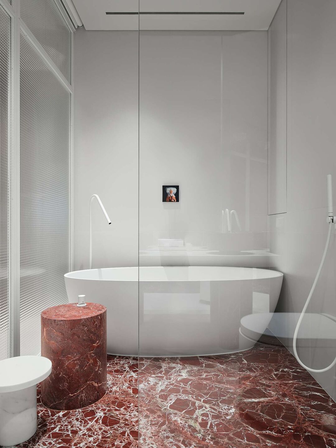 DA bureau Family apartment decor bathtub area