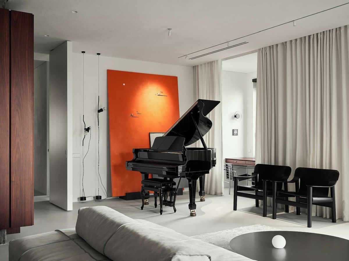 DA bureau Family apartment decor piano area