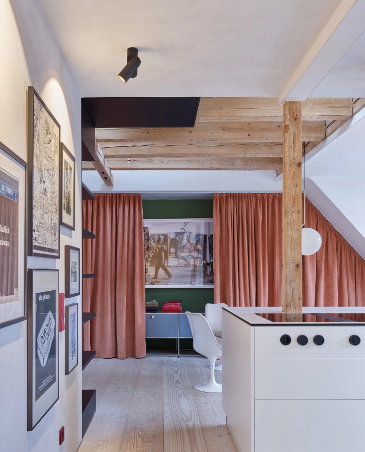 Soma Architecture Apartment Design dining area curtains