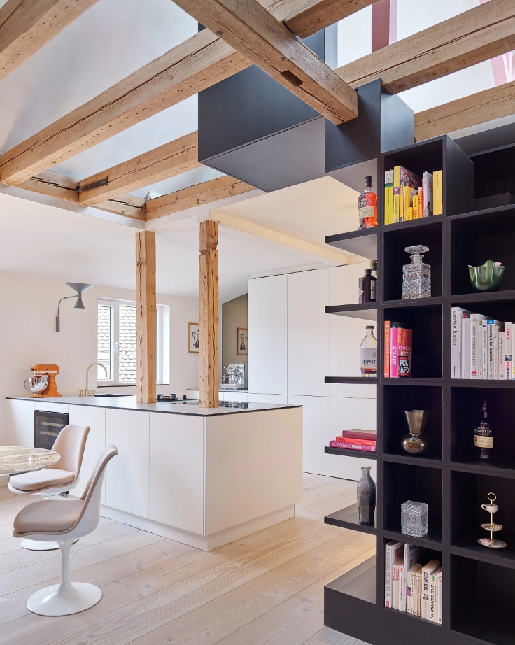 Soma Architecture Apartment Design storage shelves