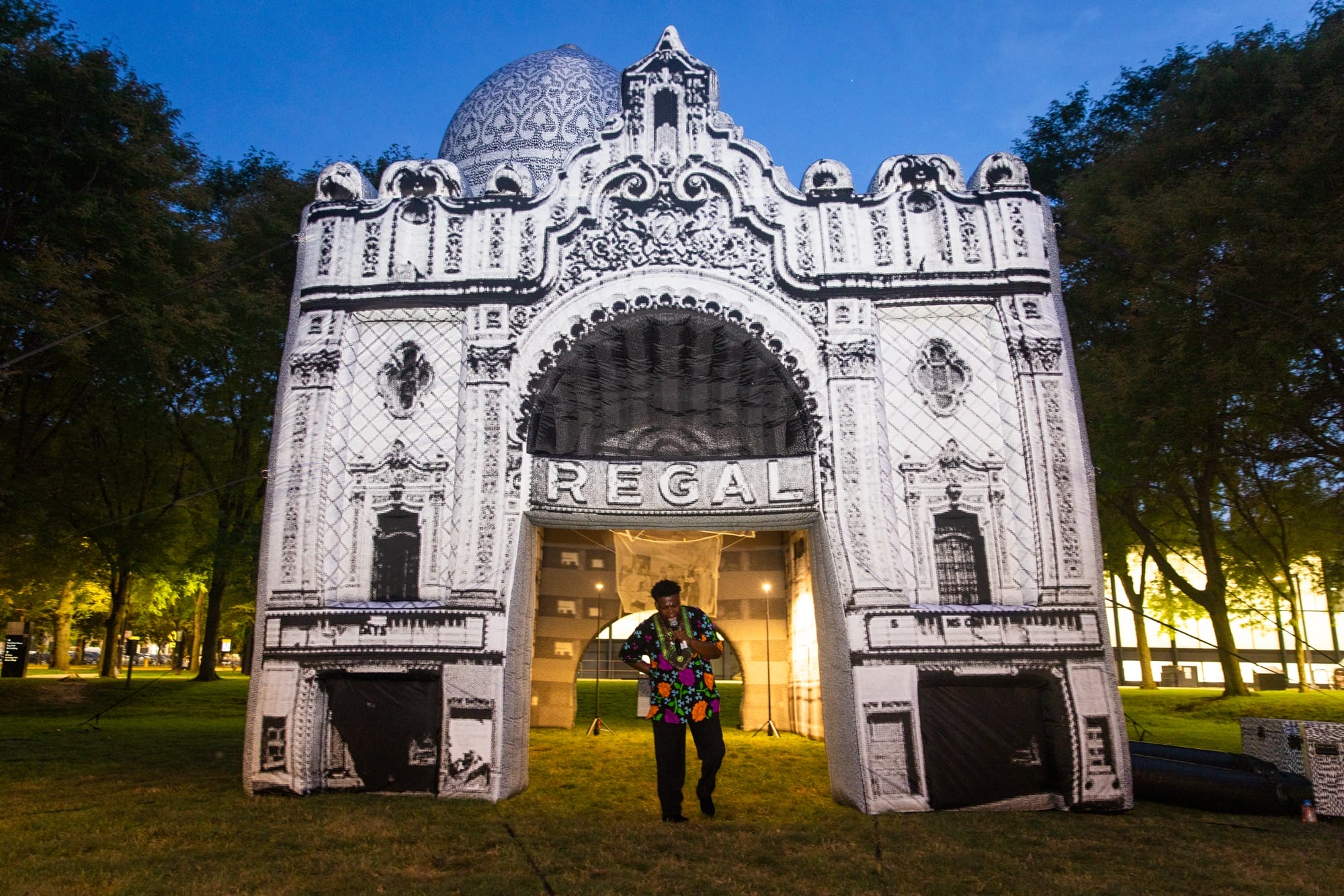 An Inflatable Building Recreates the Iconic Mecca Flats at the Heart of Chicago’s Black Renaissance