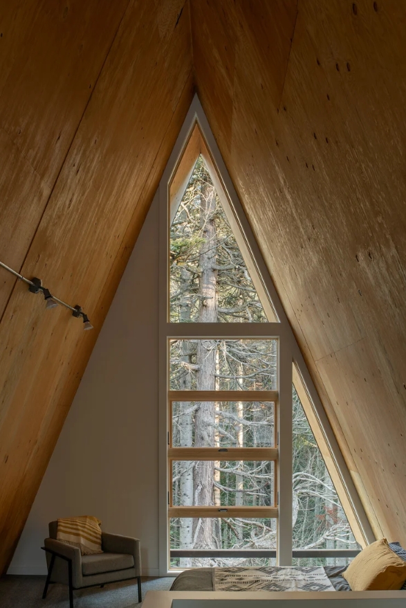 A frame House Stephenson Design Collective windows