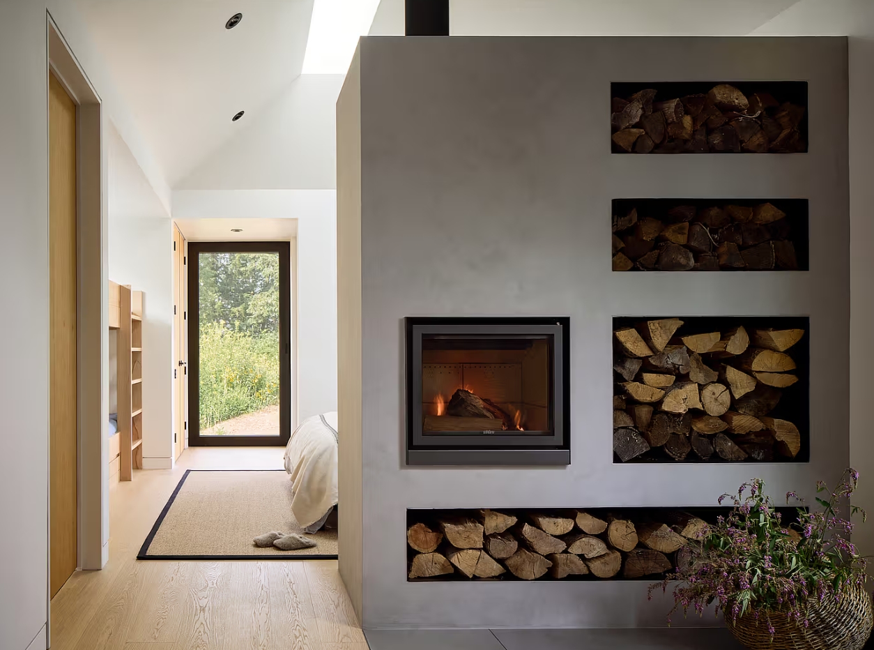 Armstrong Cottage House by Peter Braithwaite Studio Fireplace