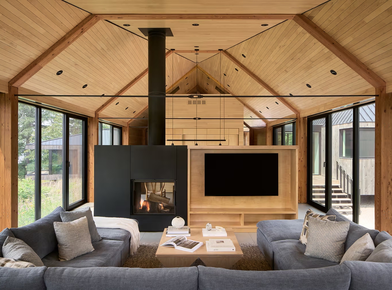 Armstrong Cottage House by Peter Braithwaite Studio Living Area