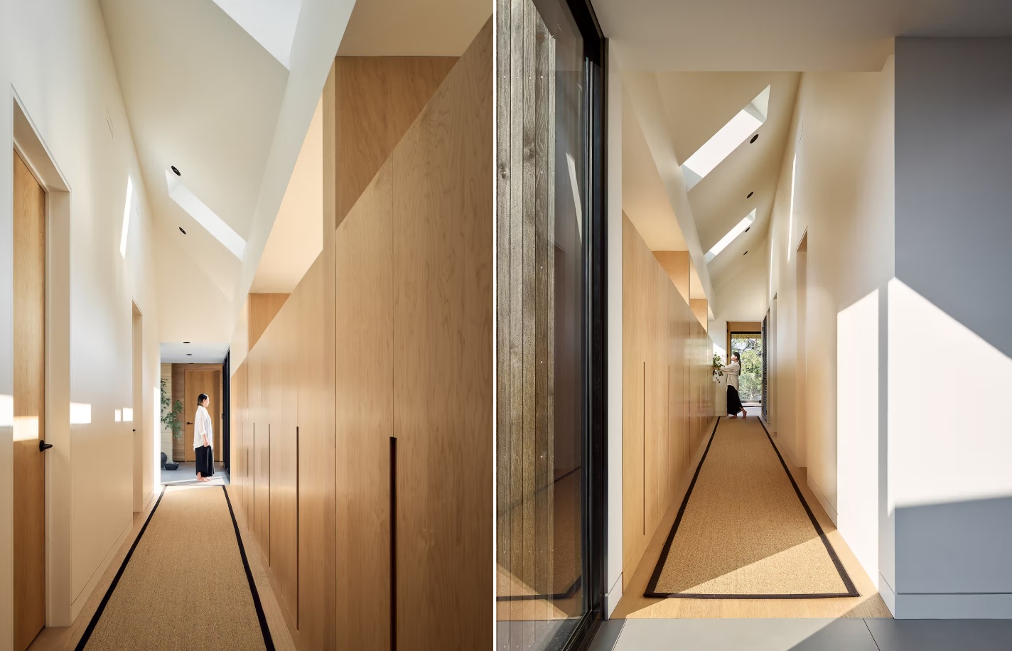 Armstrong Cottage House by Peter Braithwaite Studio hallway