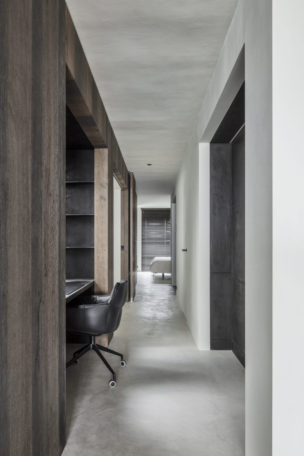 Belgian Arjaan De Feyter Apartment Interior Designe hallway office area