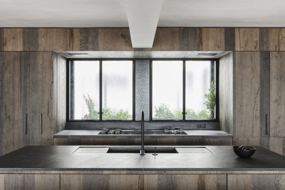 Belgian Arjaan De Feyter Apartment Interior Designe kitchen window