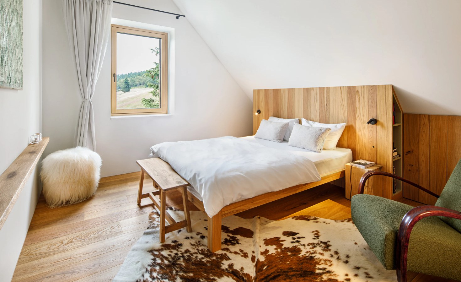 Horni Mala Upa Mountain Chalet OK PLAN ARCHITECTS in Czech Rep bed wood