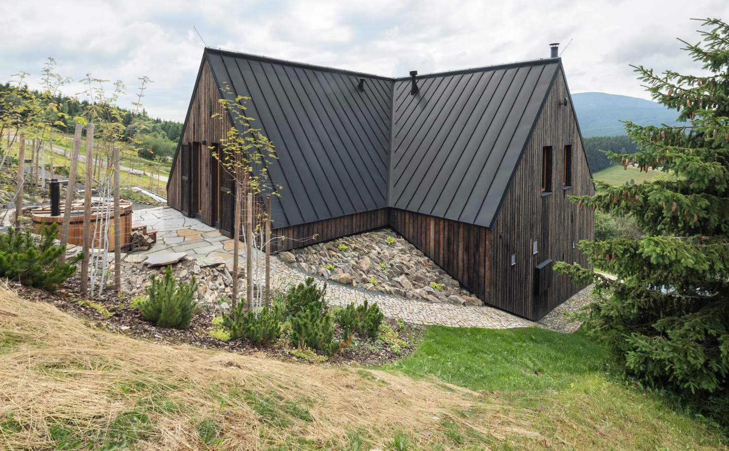 Horni Mala Upa Mountain Chalet OK PLAN ARCHITECTS in Czech Rep roof