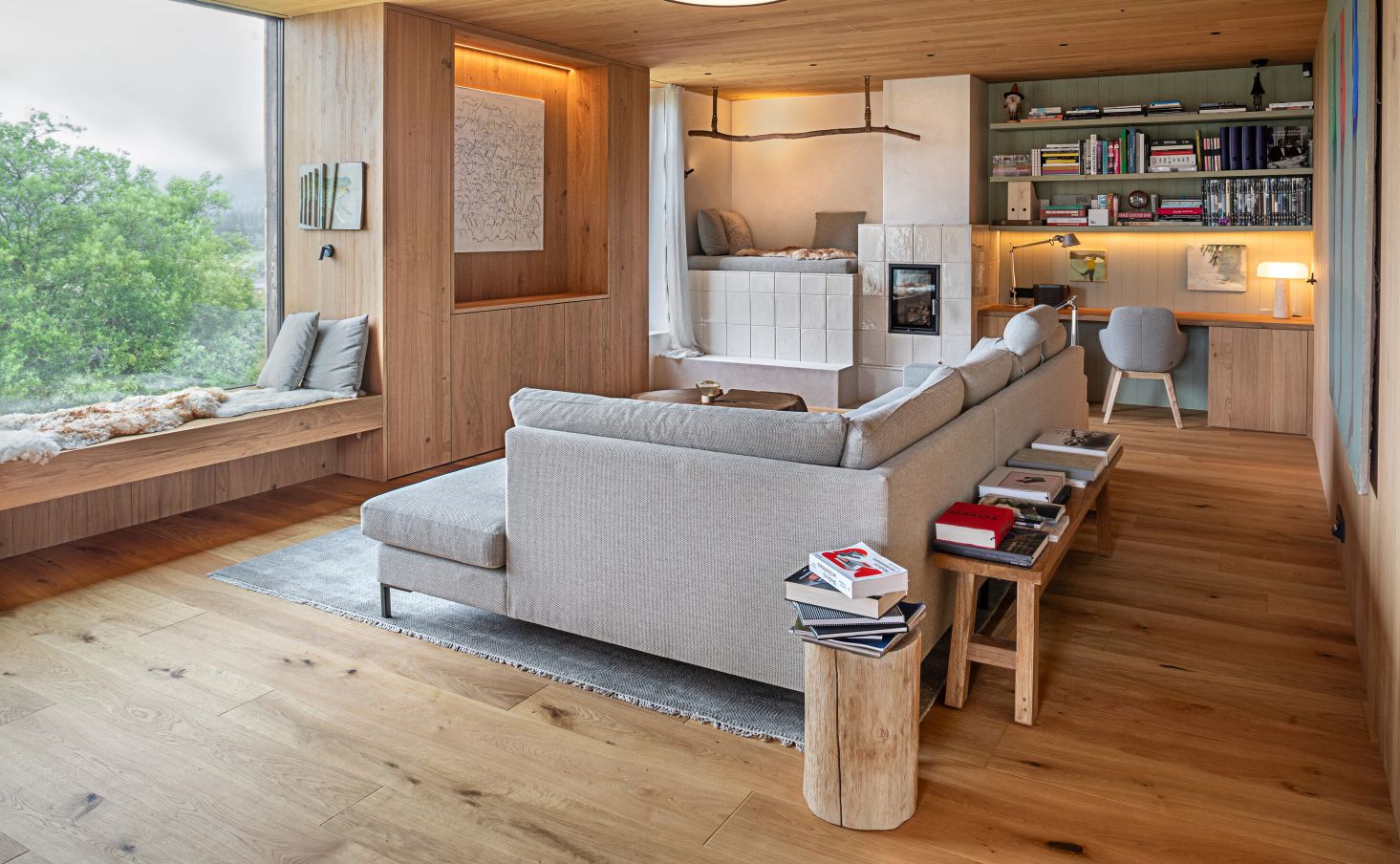 Horni Mala Upa Mountain Chalet OK PLAN ARCHITECTS in Czech Rep window seating